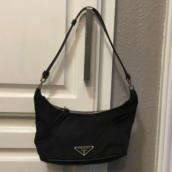 Prada Black Nylon Shoulder Bag - Picture 1 of 6